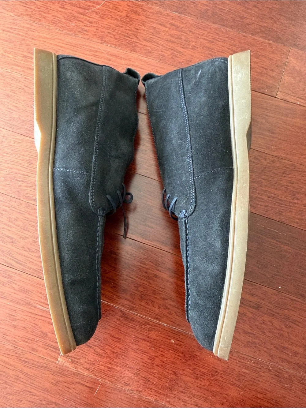Massimo Dutti Men's Suede Chukka Boots in Dark Blue Navy